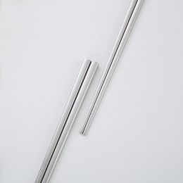 Stainless Steel Tableware Square Chopsticks Metal Plated Custom Gift Square