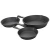 sa3-Piece Cast Iron Cookware Set with 8-inch 6-inch and 10-inch Skillet Frying Pan