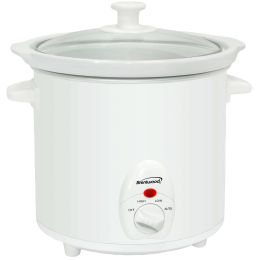 Brentwood 3 Quart Slow Cooker in White