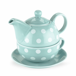 Addison Tea For One Set (Color: Poka Dot)